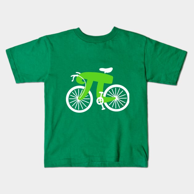 Cycling Pi Math Gift Kids T-Shirt by Design Seventytwo